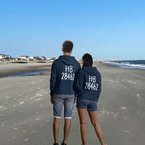 Holden Beach NC 28462 ZipCode Unisex Zippered Hoodie