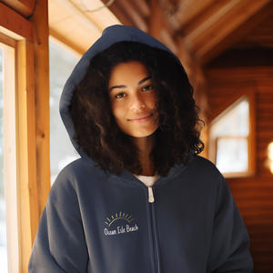 OIB Ocean Isle Beach 28469 ZipCode Unisex Zippered Hoodie