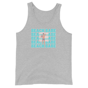 A GUY'S GUY MEN'S BEACH T-SHIRT 🏳️🌈 " BEACH BABE TANNING ON TOWEL"