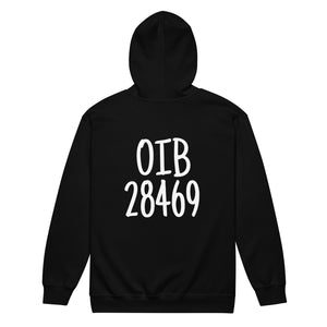 OIB Ocean Isle Beach 28469 ZipCode Unisex Zippered Hoodie