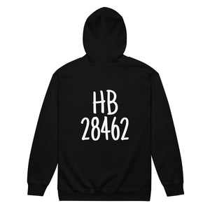 Holden Beach NC 28462 ZipCode Unisex Zippered Hoodie