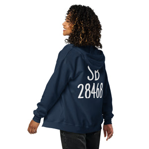 Sunset Beach NC 28468 ZipCode Zippered Unisex Hoodie