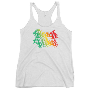 Beach Vibes Women's Racerback Beach Tank Top - Super Beachy