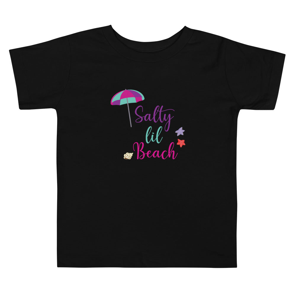 Salty Lil Beach Toddler Girls' Beach T-Shirt - Super Beachy