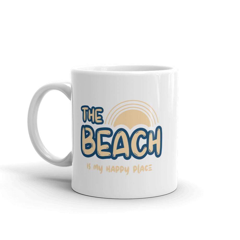 The Beach Is My Happy Place Coffee Mug - Super Beachy