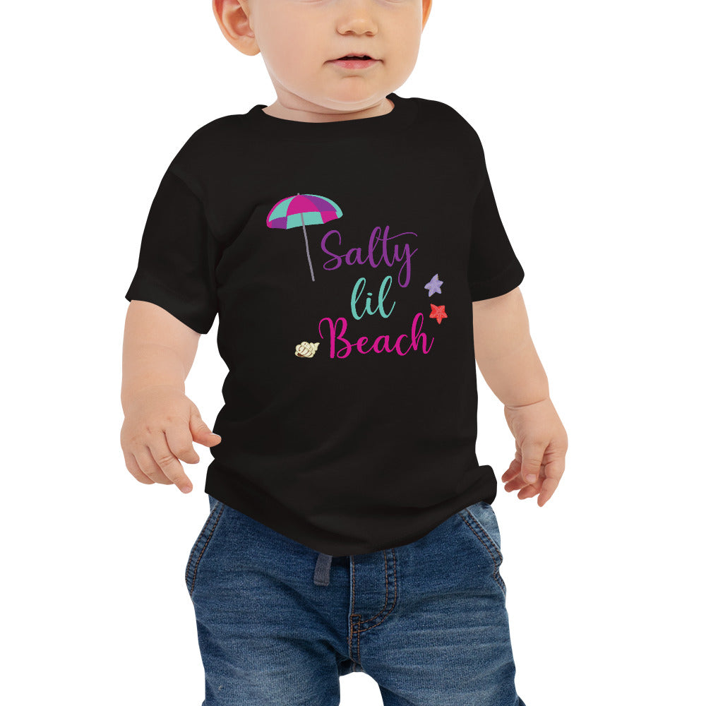 Salty Lil Beach Baby Girls' T-Shirt - Super Beachy