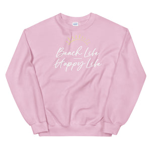 Beach Life Happy Life Women's Beach Sweatshirt