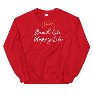 Beach Life Happy Life Women's Beach Sweatshirt