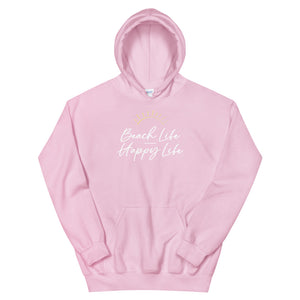 Beach Life Happy Life Women's Beach Hoodie