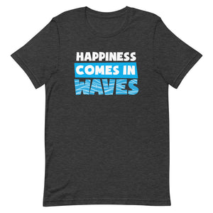 Happiness Comes In Waves Men's Beach T-Shirt - Super Beachy