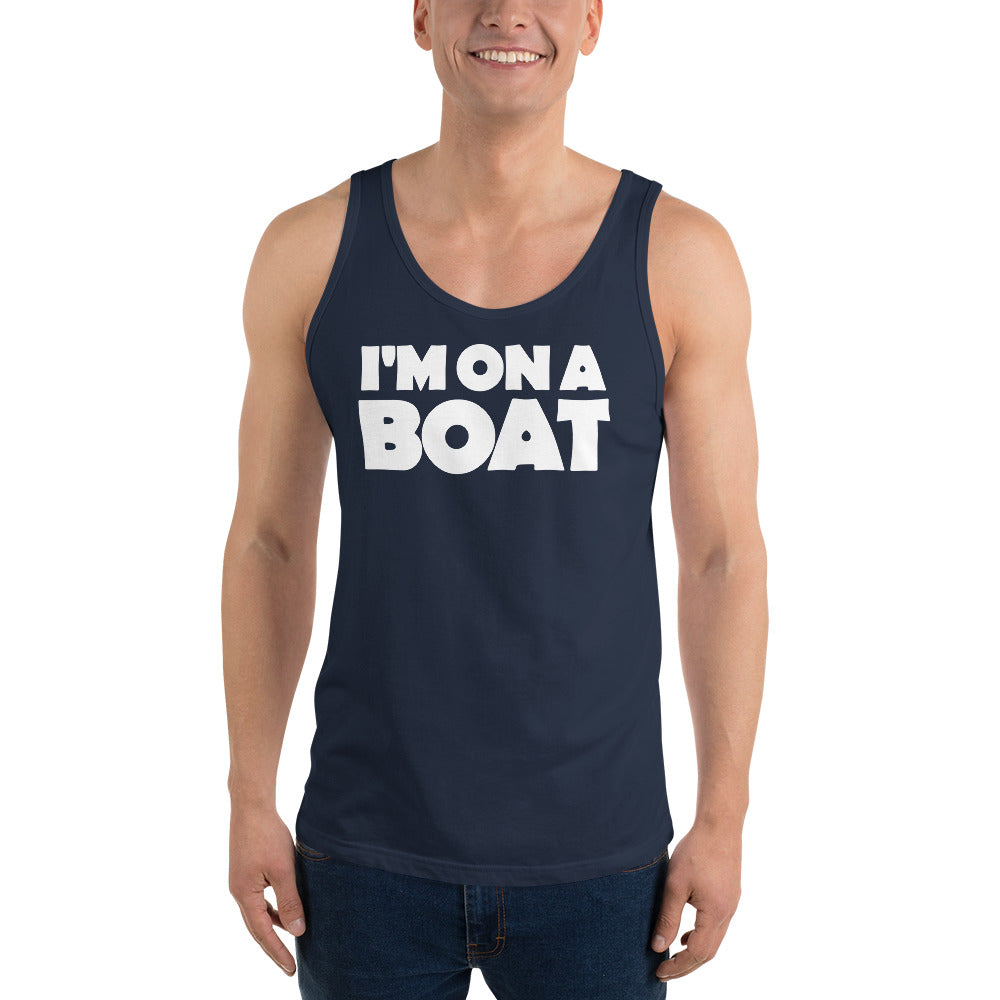 I'm On A Boat Men's Beach Tank Top - Super Beachy