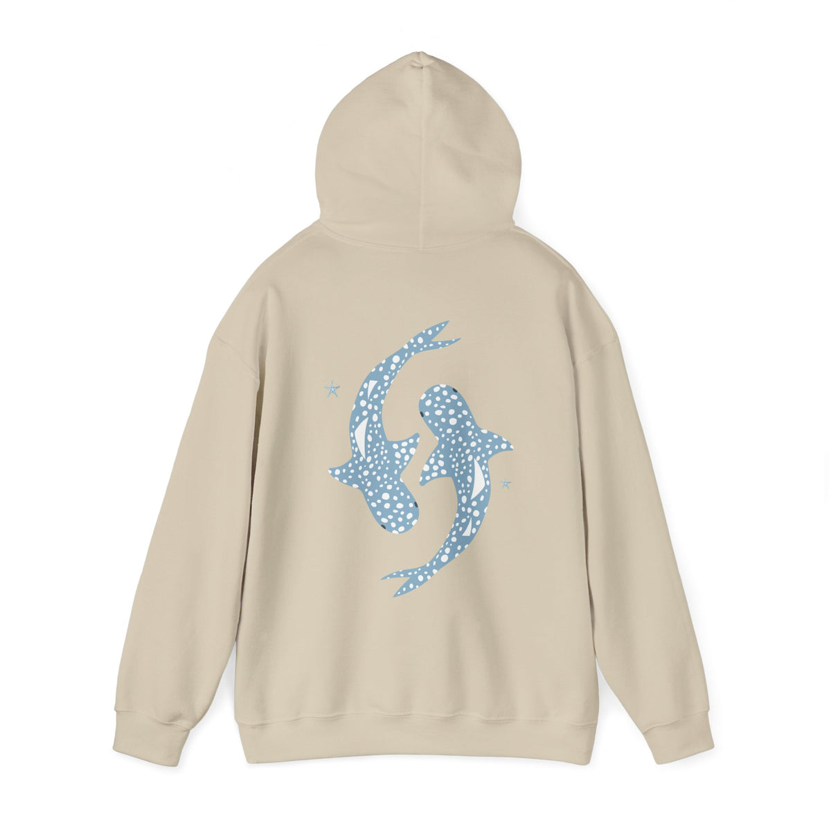 Whale Shark Coconut Girl Style Faith Over Fear Beach Womens Hoodie