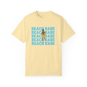 A Guy's Guy Men's Beach T-Shirt "Beach Babe Swim Trunks "