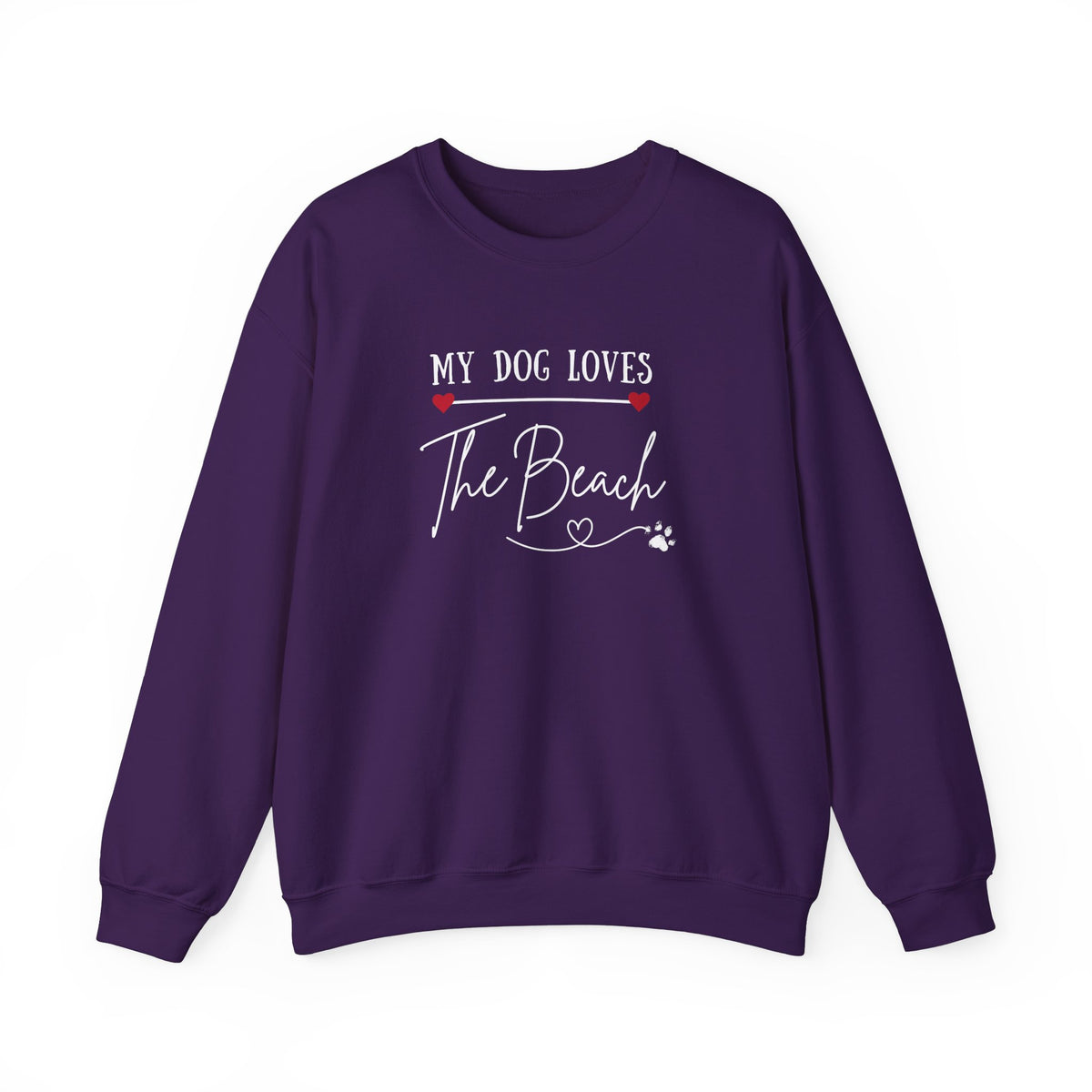 MY DOG LOVES THE BEACH WOMENS BEACH SWEATSHIRT