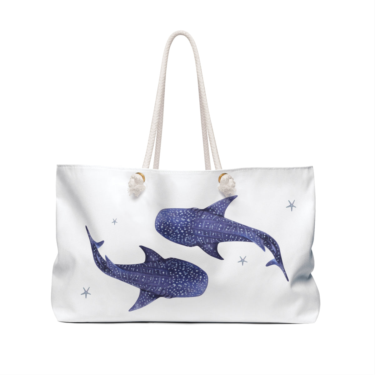 Whale Shark Beach Bag, Girls Trip Weekender Bag, Shark Tote Bag, Upscale Beach Bag