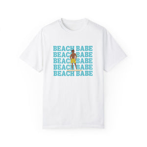 A Guy's Guy Men's Beach T-Shirt "Beach Babe Swim Trunks "