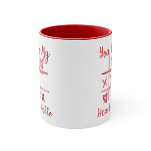 You Won My Heart at Hello Valentines Coffee Mug, 11oz