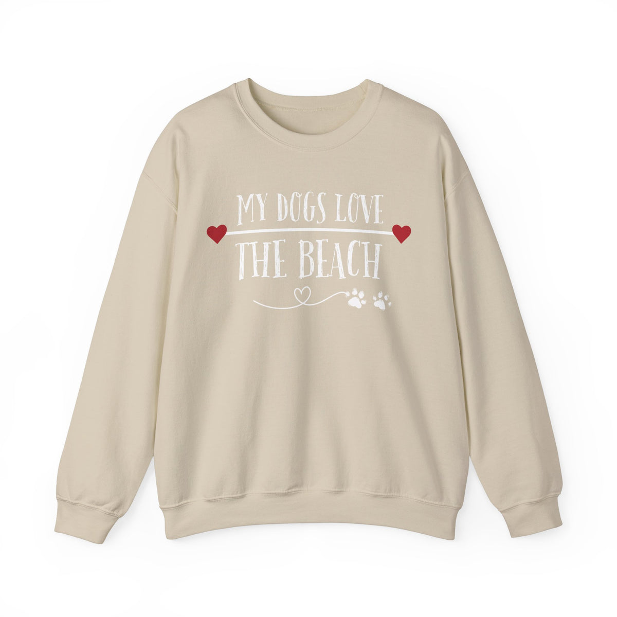 MY DOGS LOVE THE BEACH WOMENS BEACH SWEATSHIRT