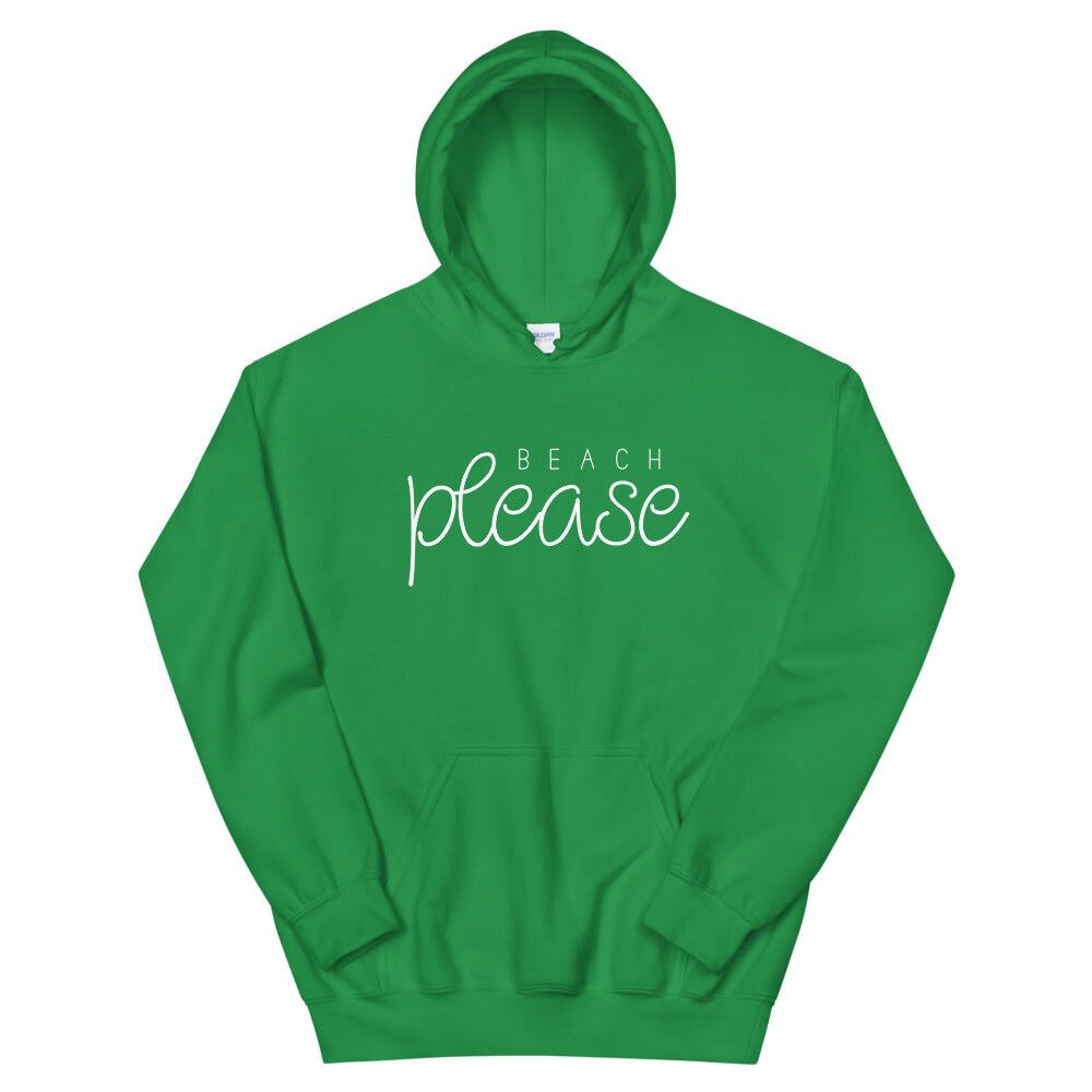 Irish Green Beach Please Womens Hoodie