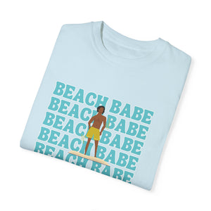 A Guy's Guy Men's Beach T-Shirt "Beach Babe Swim Trunks "