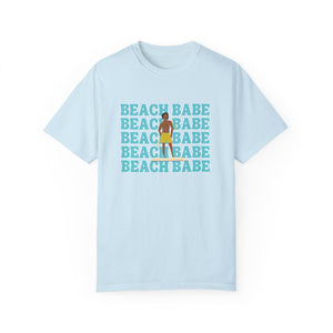 A Guy's Guy Men's Beach T-Shirt "Beach Babe Swim Trunks "