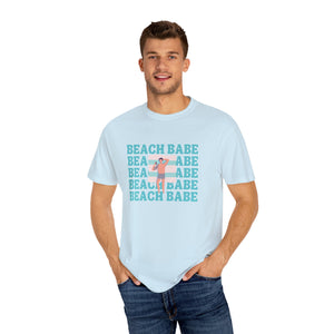 A Guy's Guy Men's Beach T-Shirt 🏳️‍🌈 "  Beach Babe Tanning on Towel"