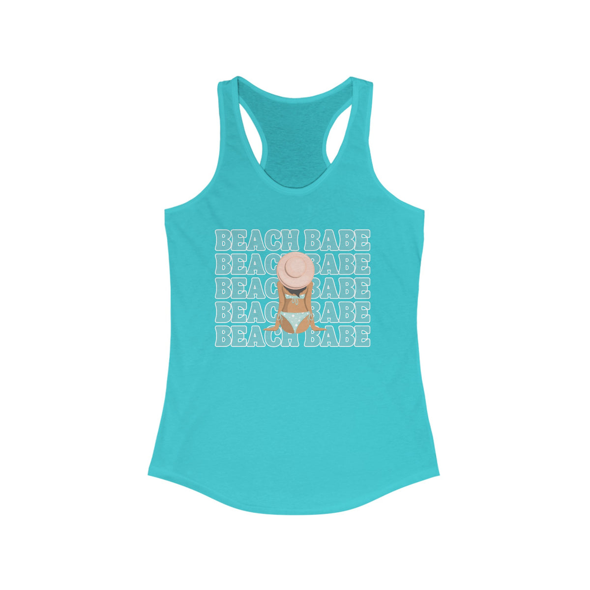 Beach Babe Bikini Women's Racerback Beach Tank Top