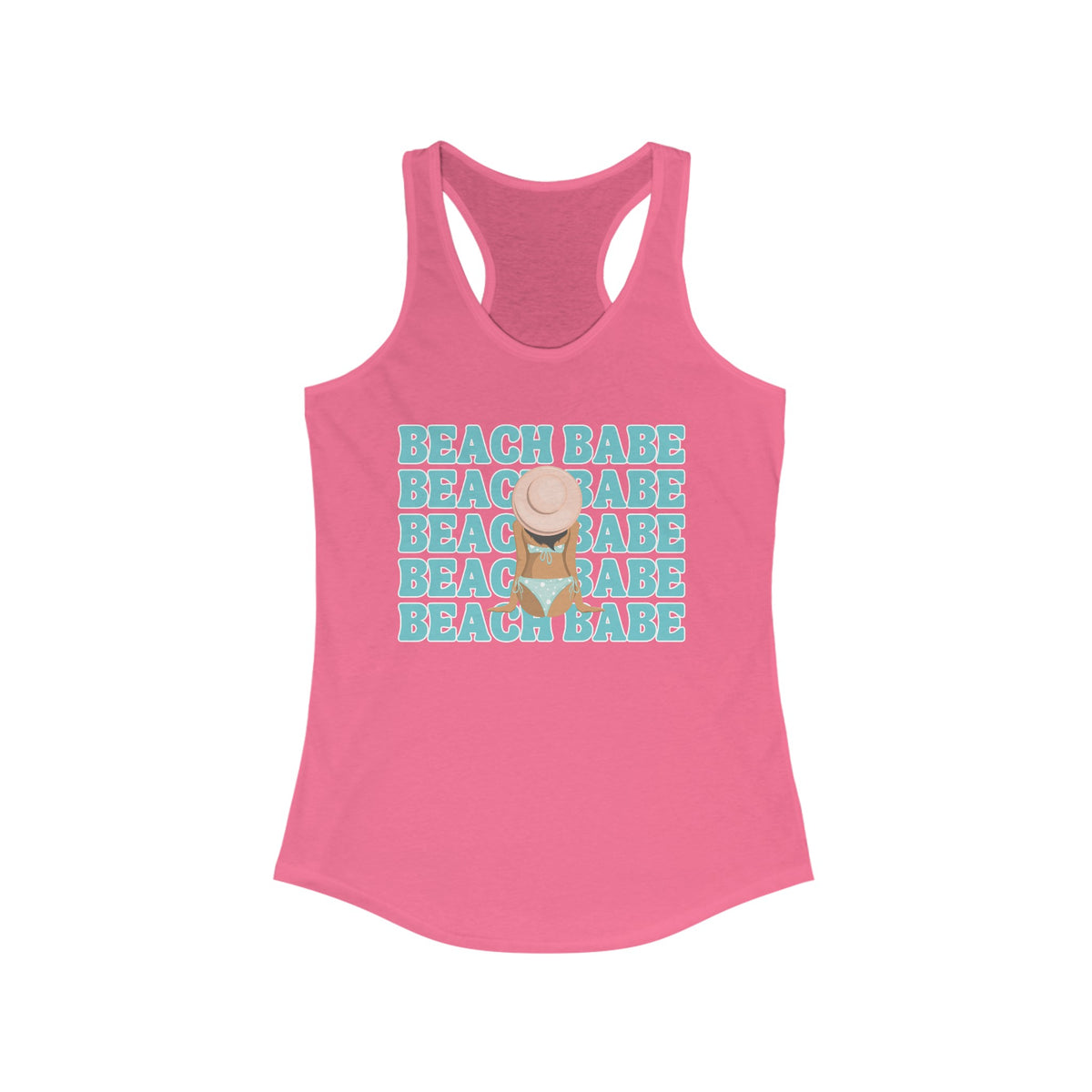 Beach Babe Bikini Women's Racerback Beach Tank Top