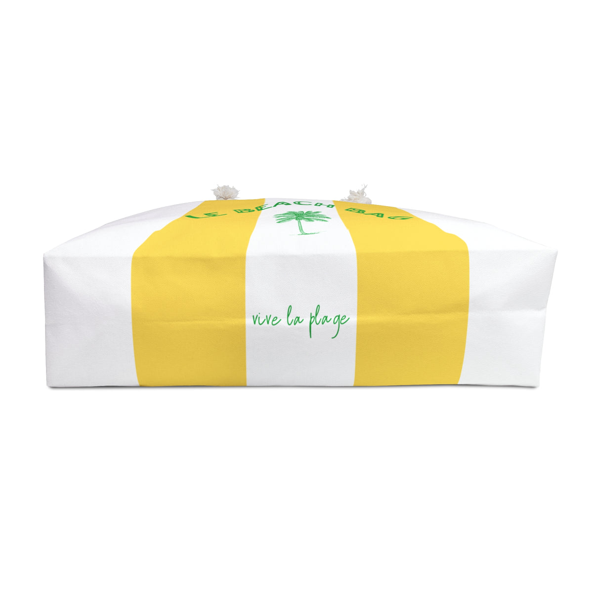 LE BEACH BAG WEEKENDER BAG - STRIPED BEACH BAG WITH PALM TREE DESIGN AND HIDDEN MESSAGE