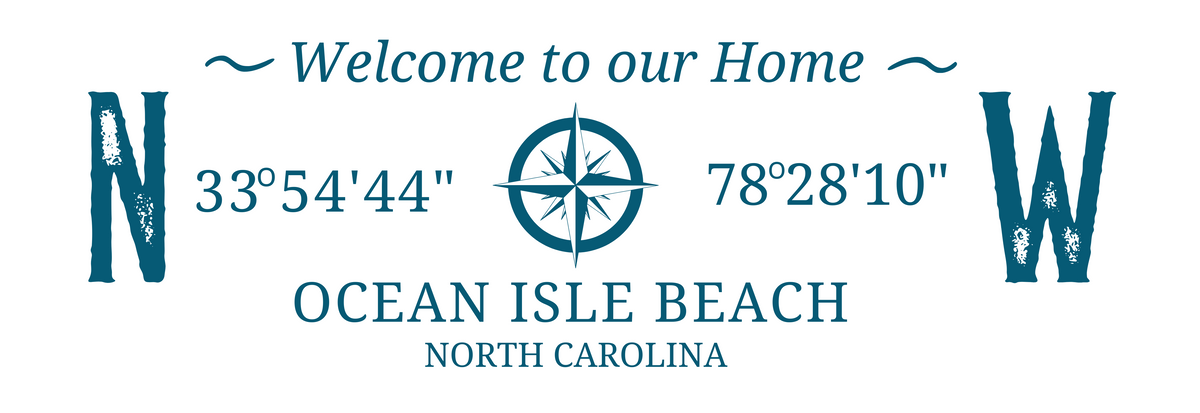 Personalized Name & Address/GPS Coordinates Welcome Sign