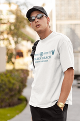 Holden Beach Longitude and Latitude Beach T-Shirt (With Free Standard Shipping)