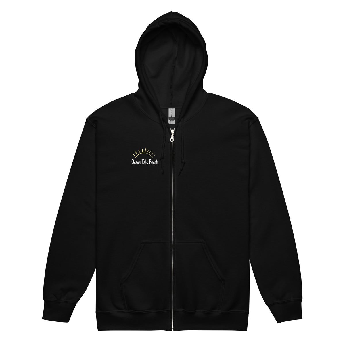 OIB Ocean Isle Beach 28469 ZipCode Unisex Zippered Hoodie