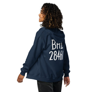 Bald Head Island NC 28461 ZipCode Unisex Zippered Hoodie