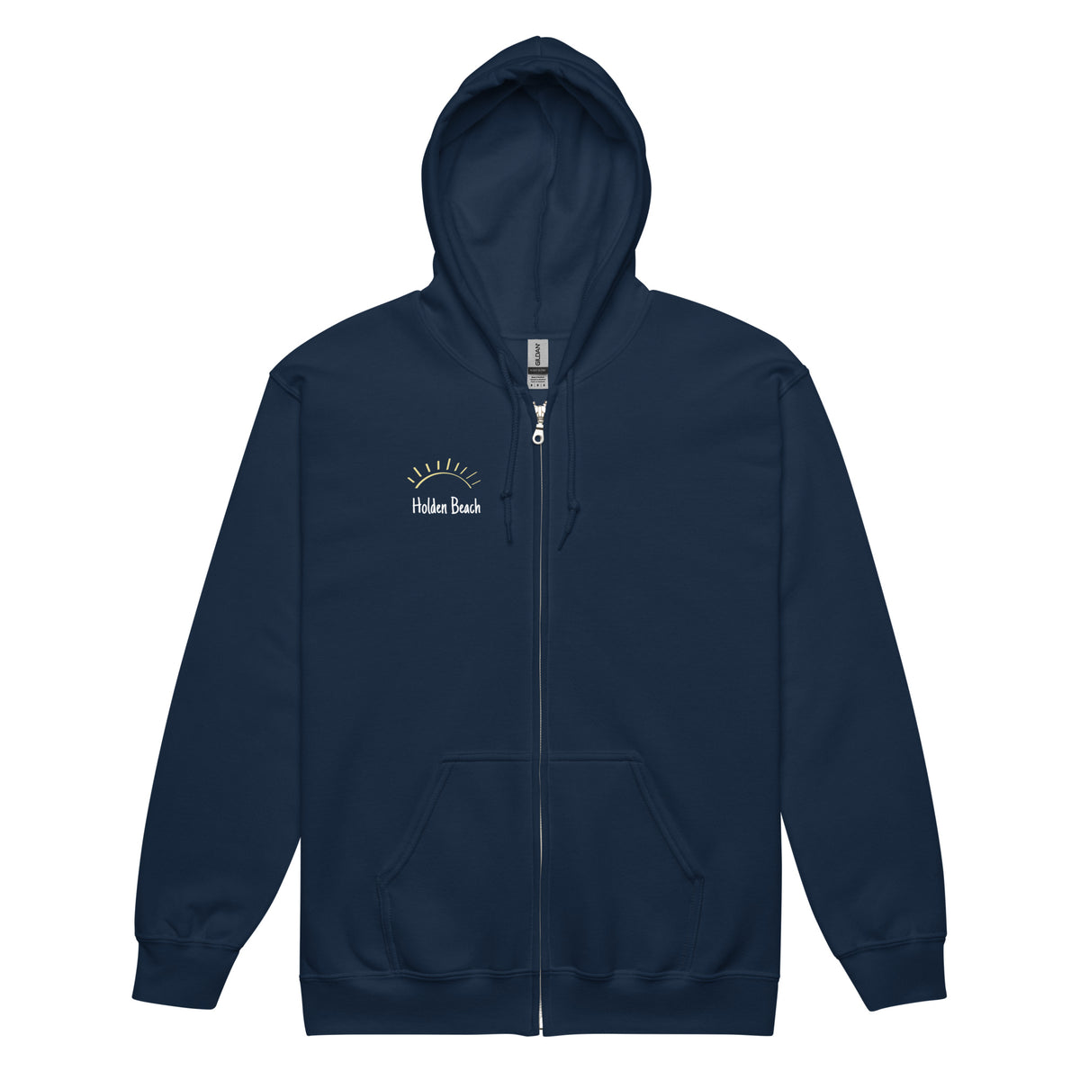 Holden Beach NC 28462 ZipCode Unisex Zippered Hoodie