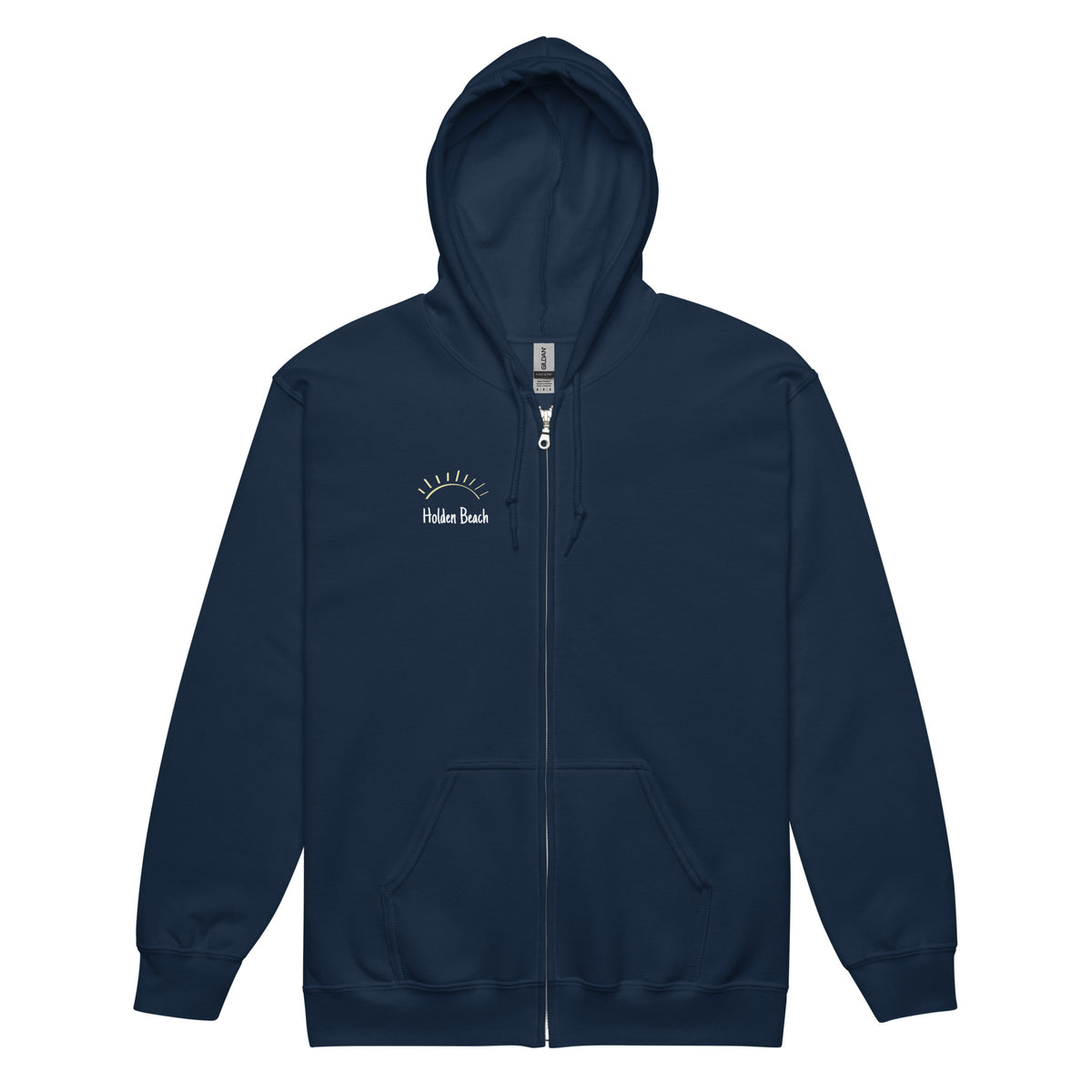 Holden Beach NC 28462 ZipCode Unisex Zippered Hoodie