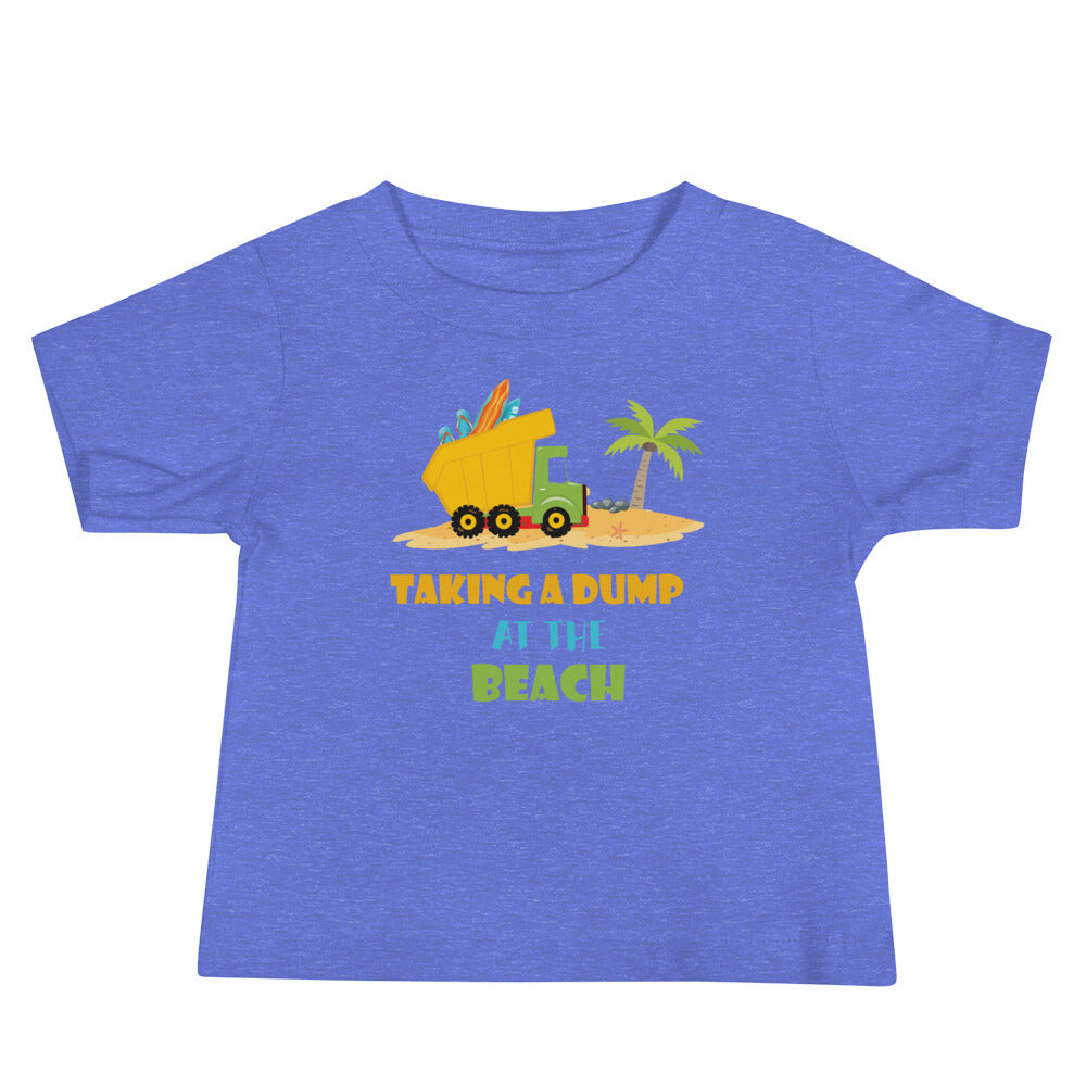 Taking A Dump At The Beach Baby Boys' T-Shirt - Super Beachy