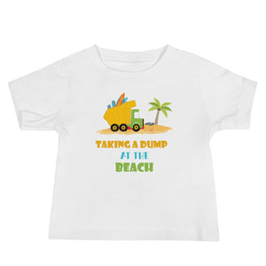 Taking A Dump At The Beach Baby Boys' T-Shirt - Super Beachy