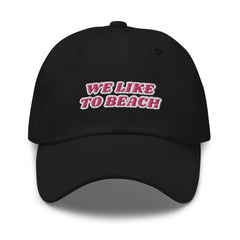 We Like To Beach Adult Beach Cap