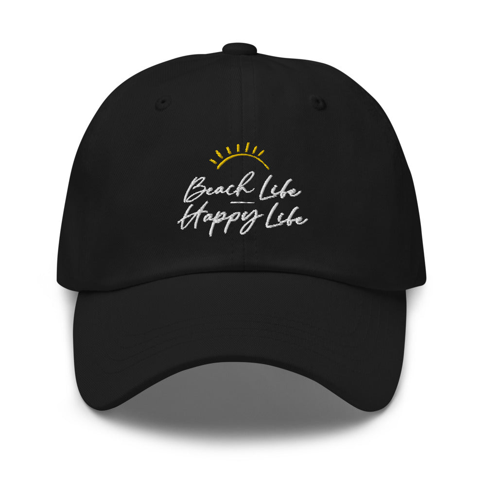 Beach Life Happy Life Adult Beach Hat