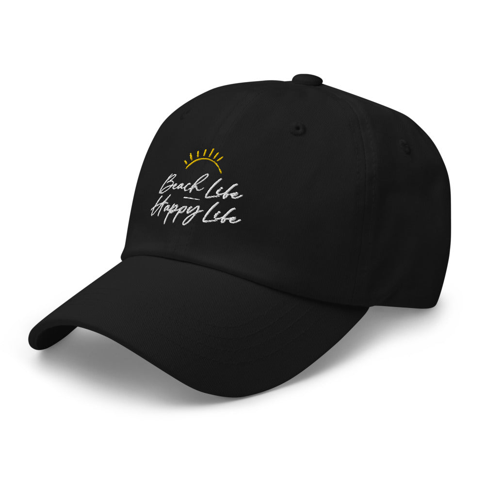 Beach Life Happy Life Adult Beach Hat