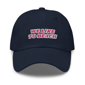 We Like To Beach Adult Beach Cap