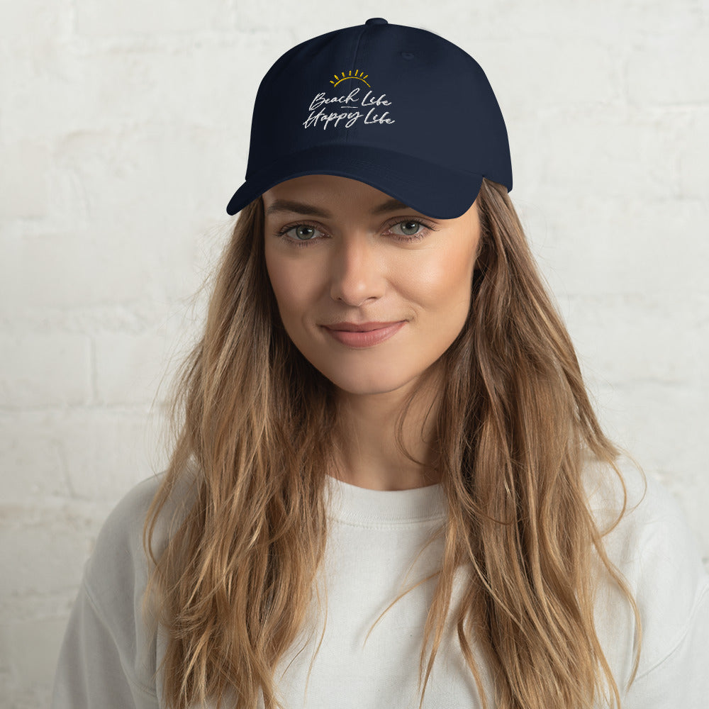 Beach Life Happy Life Adult Beach Hat