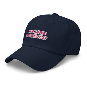 We Like To Beach Adult Beach Cap