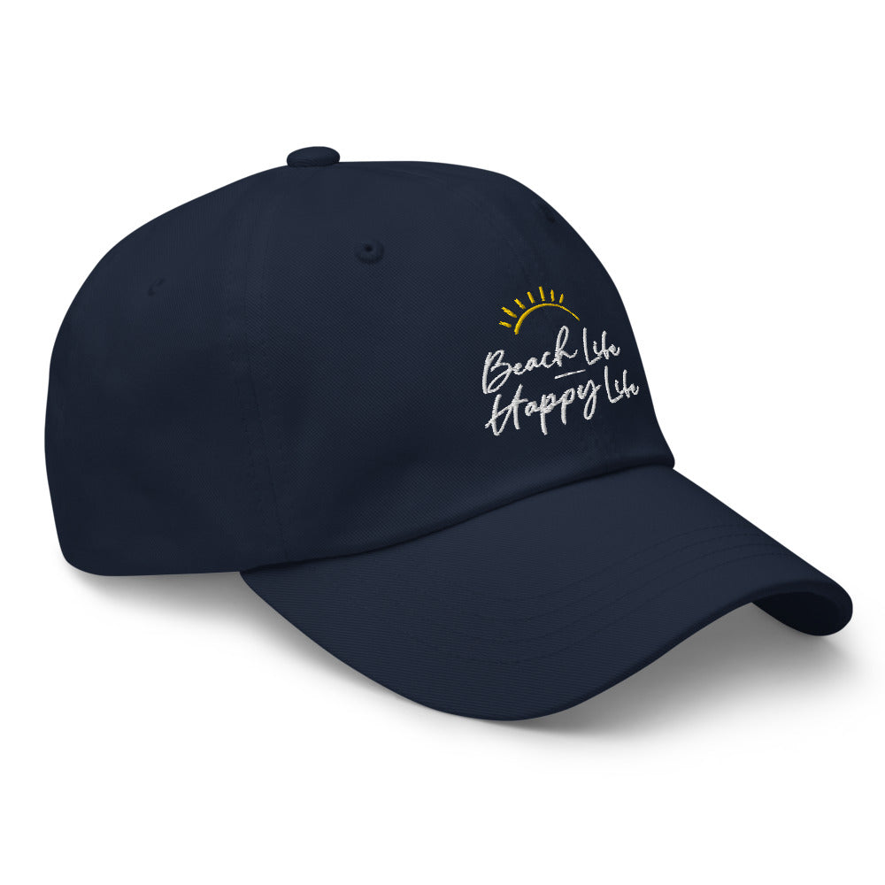 Beach Life Happy Life Adult Beach Hat