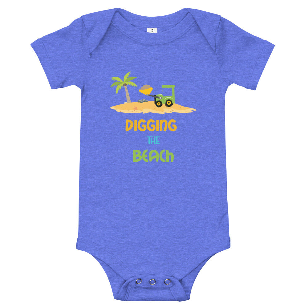 Digging The Beach Baby Boys' Onesie - Super Beachy