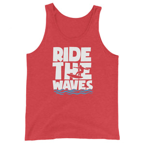 Ride The Waves Men's Beach Tank Top - Super Beachy