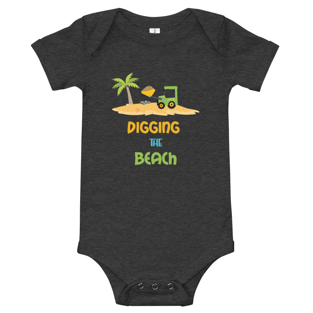 Digging The Beach Baby Boys' Onesie - Super Beachy