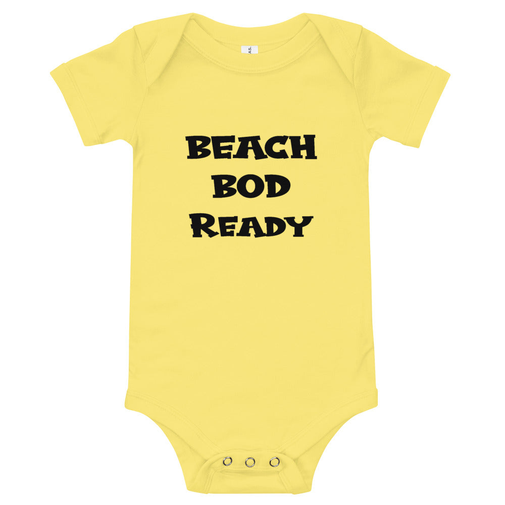 Beach Bod Ready Baby Boys' Onesie - Super Beachy