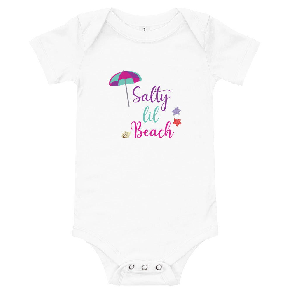 Salty Lil Beach Baby Girls' Onesie - Super Beachy
