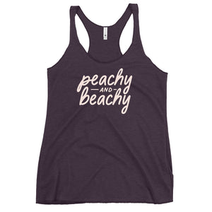 Peachy & Beachy Women's Racerback Beach Tank Top - Super Beachy